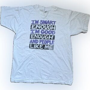 Vintagege Single Stitch Think Positive Gadzooks tee 90’s SNL